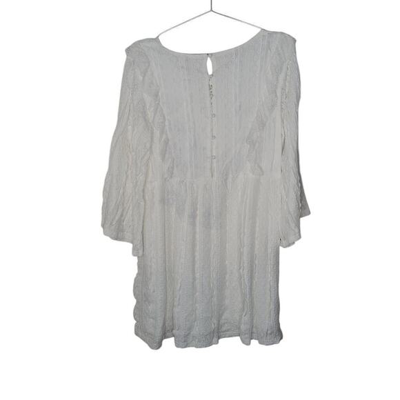 New without tags POL Clothing Womens Run Down Lace Mini Dress White SZ S - Picture 5 of 13